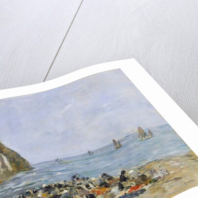 Washerwomen on the beach of Etretat, 1894 by Eugene Louis Boudin