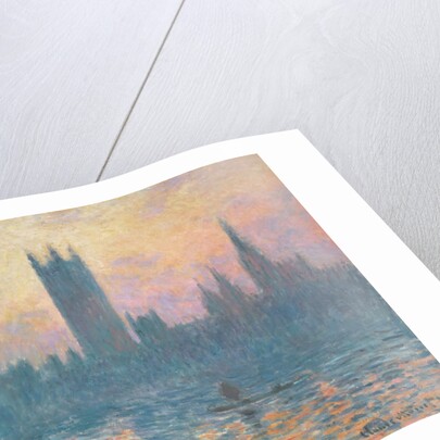 Les Chambres du Parlement, coucher du soleil, 1903 by Claude Monet