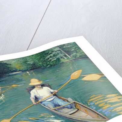 Skiffs, 1877 by Gustave Caillebotte