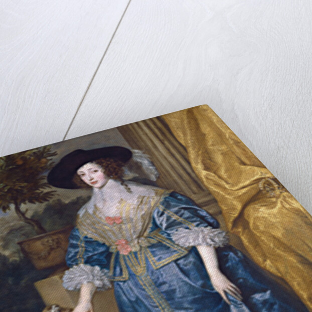 Queen Henrietta Maria with Sir Jeffrey Hudson, 1633 by Anthony van Dyck