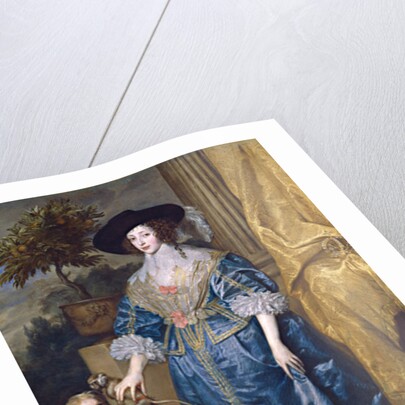 Queen Henrietta Maria with Sir Jeffrey Hudson, 1633 by Anthony van Dyck