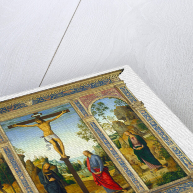 The Crucifixion with the Virgin, Saint John, Saint Jerome, and Saint Mary Magdalene, c.1482-1485 by Pietro Perugino