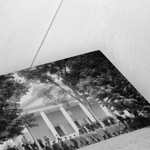 Seniors marching to college, Amherst College, c.1908 by Detroit Publishing Co.