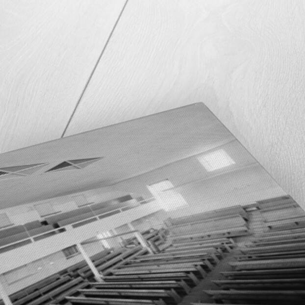 Friends' Meeting House, interior, Philadelphia, 1900-20 by Detroit Publishing Co.