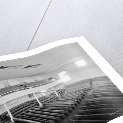 Friends' Meeting House, interior, Philadelphia, 1900-20 by Detroit Publishing Co.