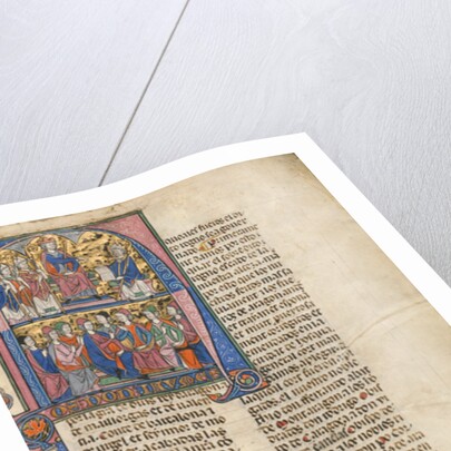 Vidal de Canellas presenting his text to King James I the Conqueror by Anonymous