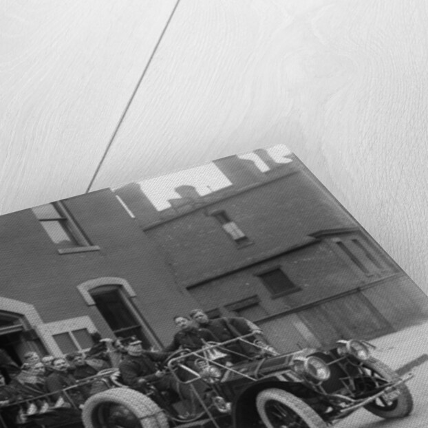 Packard fire squad in Detroit, 1911 by Detroit Publishing Co.