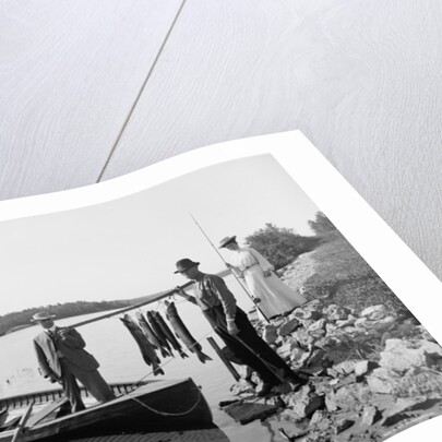 A Morning's catch in the Adirondacks, c.1903 by Detroit Publishing Co.