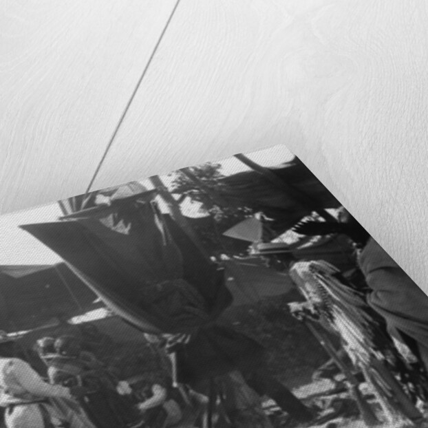 Receiving presents after a three days fast in the medicine lodge, c.1907 by Detroit Publishing Co.