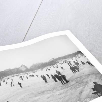 Skating in Central Park, New York, c.1900-06 by Detroit Publishing Co.