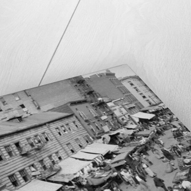 Jewish market on the East Side, New York, c.1890-1901 by Detroit Publishing Co.