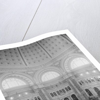 Reading Room rotunda, Library of Congress, Washington, D.C., c.1904 by Detroit Publishing Co.