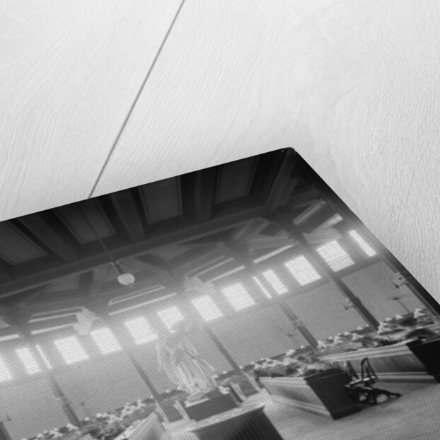 Reading room in library, University of Michigan, Ann Arbor, Michigan, c.1901 by Detroit Publishing Co.