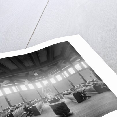 Reading room in library, University of Michigan, Ann Arbor, Michigan, c.1901 by Detroit Publishing Co.