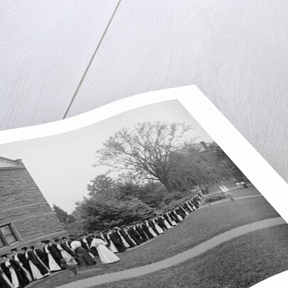 Seniors marching to chapel, Mt. Holyoke College, South Hadley, Massachusetts, c.1908 by Detroit Publishing Co.