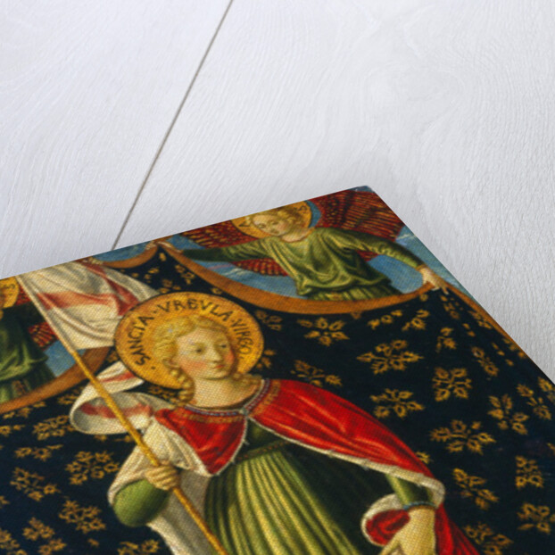 Saint Ursula with Two Angels and Donor, c.1455-60 by Benozzo di Lese di Sandro Gozzoli