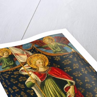 Saint Ursula with Two Angels and Donor, c.1455-60 by Benozzo di Lese di Sandro Gozzoli