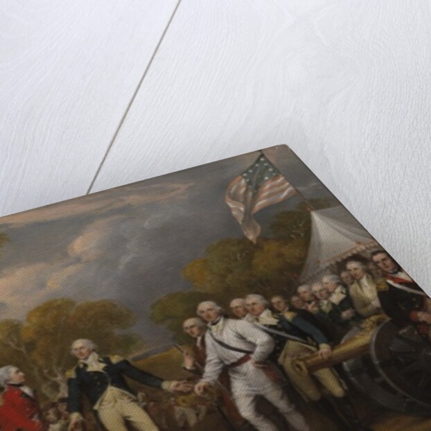 Battle of Saratoga, the British General John Burgoyne surrendering to the American General, Horatio Gates, October 17, 1777, c.1822-32 by John Trumbull