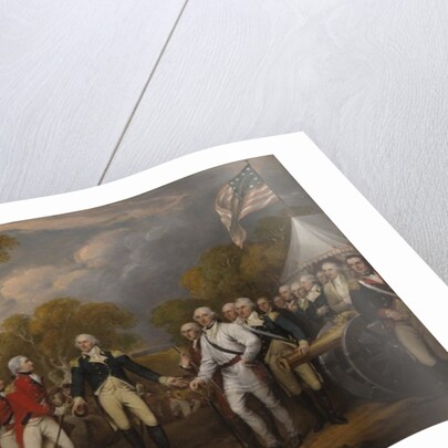 Battle of Saratoga, the British General John Burgoyne surrendering to the American General, Horatio Gates, October 17, 1777, c.1822-32 by John Trumbull