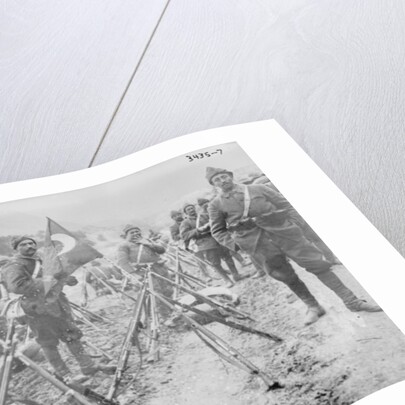Turkish Infantry Column at rest, c.1914-15 by Photographer Turkish