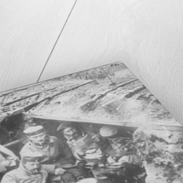 A quiet moment in German trenches, 1914-15 by German Photographer