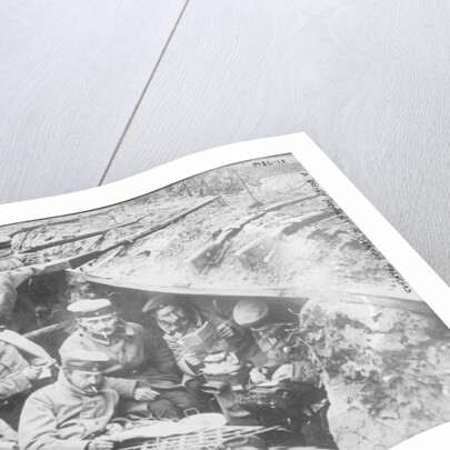 A quiet moment in German trenches, 1914-15 by German Photographer