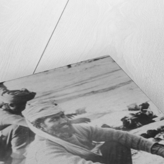 Indian soldier cooking in France, 1914-15 by French Photographer