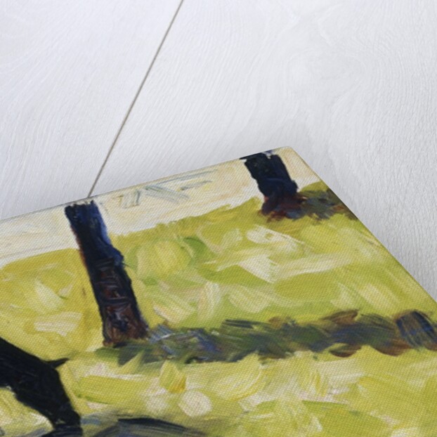 Black Cow in a Meadow, 1881 by Georges Pierre Seurat