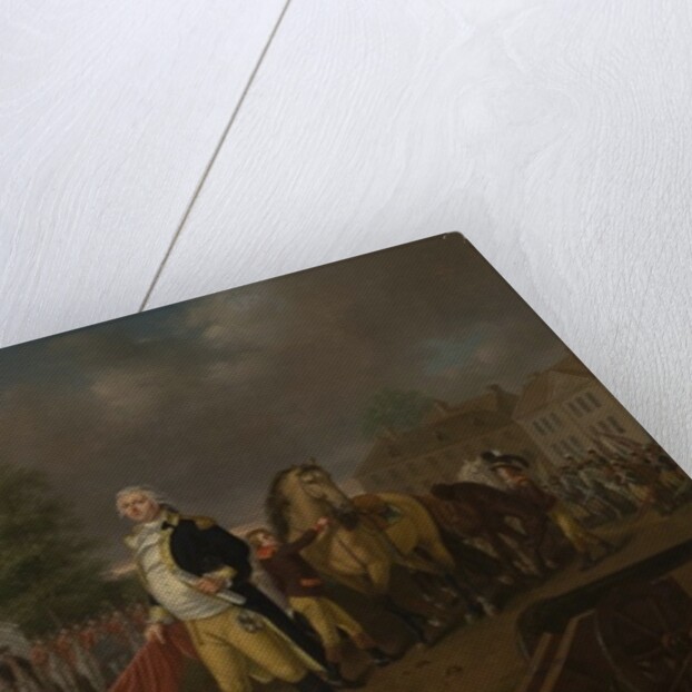 General Humphreys Delivering the Standards taken at Yorktown to Congress Hall, Philadelphia by Nicolas Louis Albert Delerive