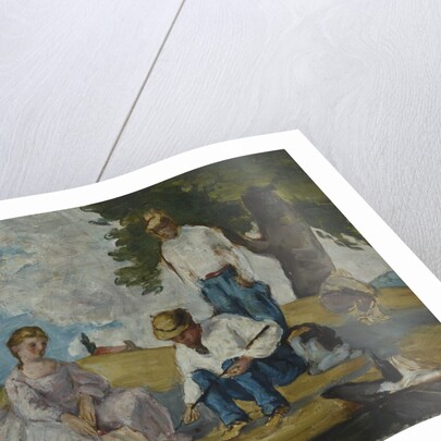 Picnic on a Riverbank, 1873-74 by Paul Cezanne