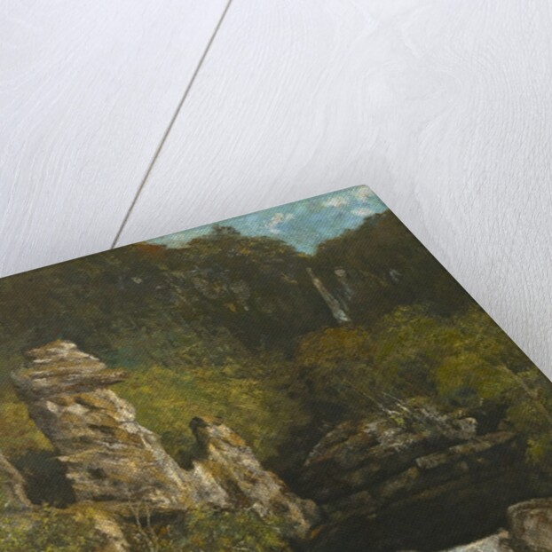 Landscape with a Waterfall, c.1865 by Gustave Courbet