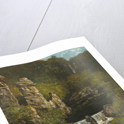 Landscape with a Waterfall, c.1865 by Gustave Courbet