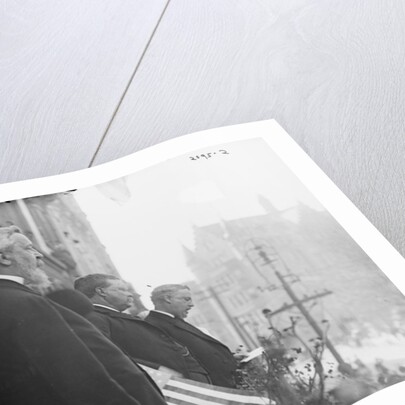 Theodore Roosevelt overlooking a street by Anonymous