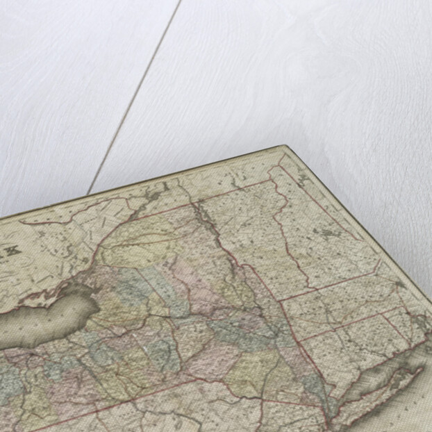 Map of the state of New-York and the surrounding country by David H. Burr, 1839 by Anonymous