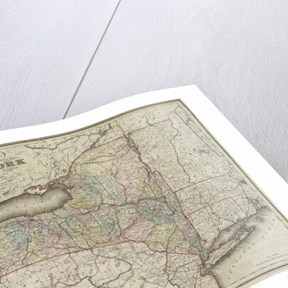 Map of the state of New-York and the surrounding country by David H. Burr, 1839 by Anonymous