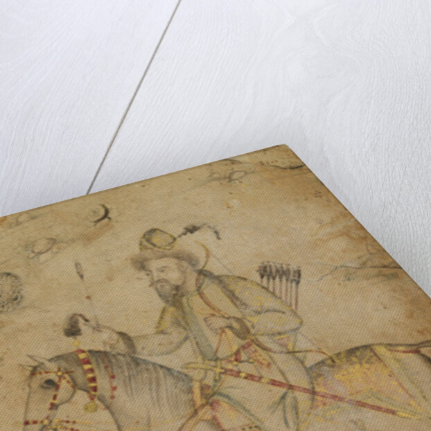 Hunter on a Horse by Mughal School