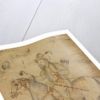 Hunter on a Horse by Mughal School