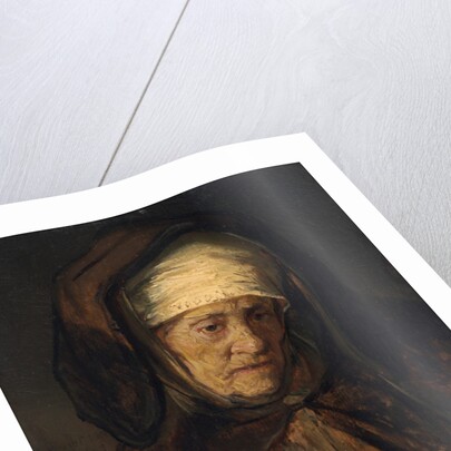 Head of an Aged Woman, 1655-60 by Rembrandt Harmensz. van Rijn