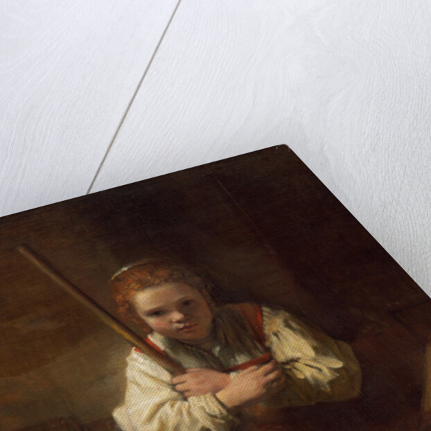 A Girl with a Broom, 1651 by (studio of) Rembrandt Harmensz. van Rijn