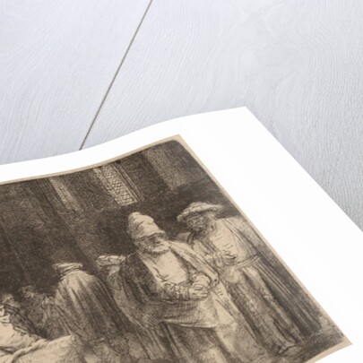 Jews in the Synagogue, 1648 by Rembrandt Harmensz. van Rijn