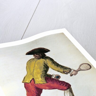 Nobleman playing racquets by Jan van Grevenbroeck