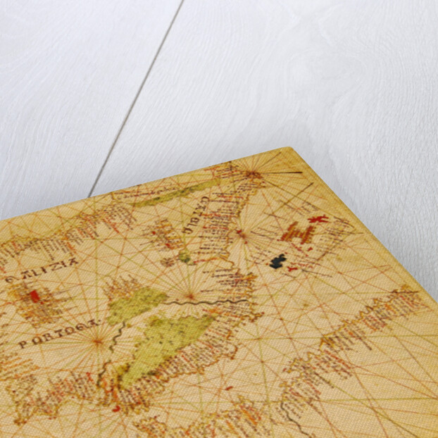 The Iberian Peninsula and the north coast of Africa by Giovanni Xenodocus da Corfu