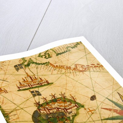 The Cities of Marseille and Genoa with their ports by Pietro Giovanni Prunes