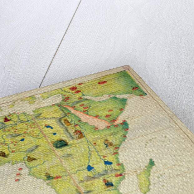 The Continent of Africa, from an Atlas of the World in 33 Maps, Venice, 1st September 1553 by Battista Agnese