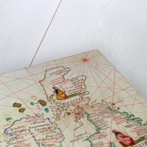 The Kingdoms of England and Scotland by Battista Agnese