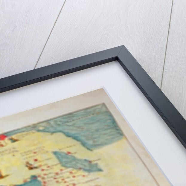 Northern Europe, from an Atlas of the World in 33 maps, Venice, 1st September 1553 by Battista Agnese