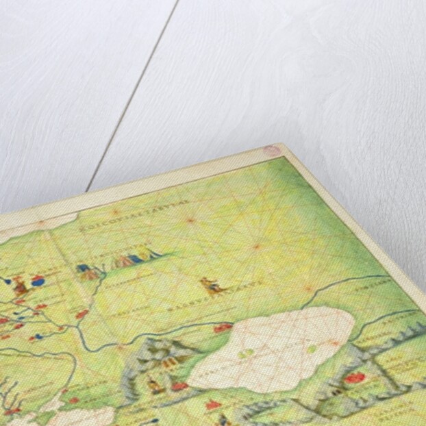 Europe and Central Asia, from an Atlas of the World in 33 Maps, Venice, 1st September 1553 by Battista Agnese