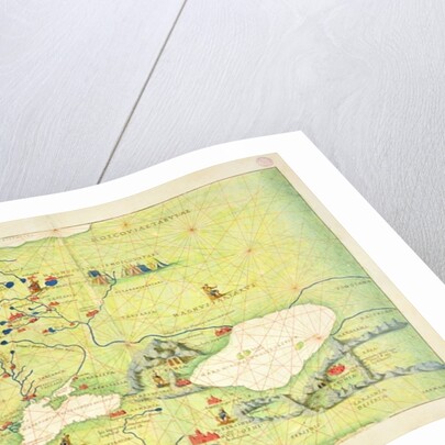 Europe and Central Asia, from an Atlas of the World in 33 Maps, Venice, 1st September 1553 by Battista Agnese