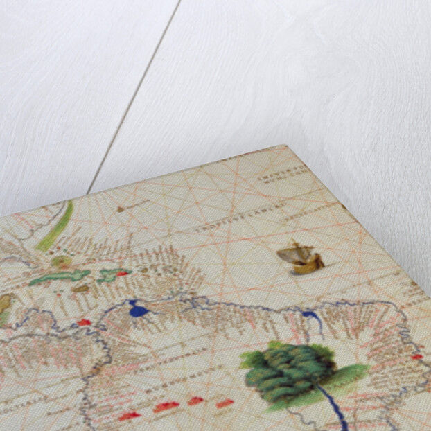 South America, from an Atlas of the World in 33 Maps, Venice, 1st September 1553 by Battista Agnese