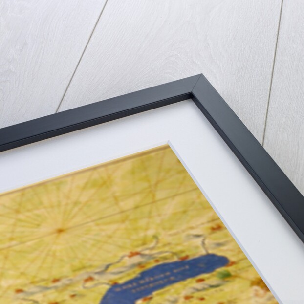 The Holy Land, from an Atlas of the World in 33 Maps, Venice, 1st September 1553 by Battista Agnese